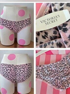 Victoria's Secret Leopard Print VTG Low Rise Hiphugger Panty NWT Scrunch Butt